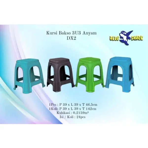 Kursi Bakso 303 - Kursi Bakso Plastik Blueshark