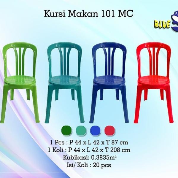 Kursi Makan 101 MC - Kursi Makan Plastik Blueshark
