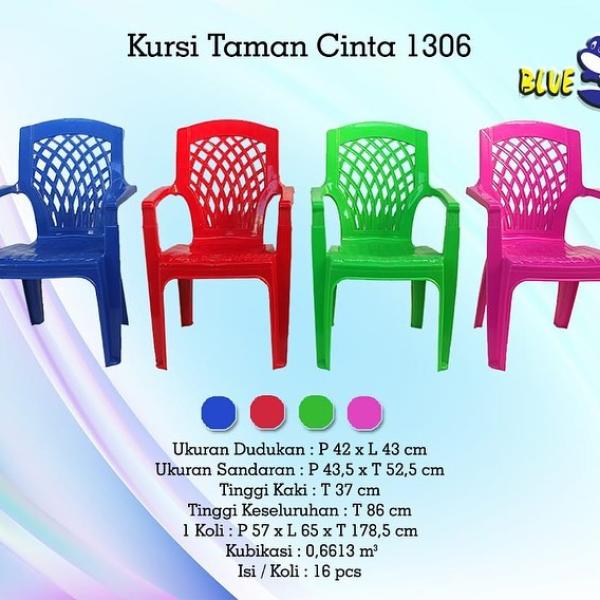 Kursi Taman 701 Cinta - Kursi Taman Plastik Blueshark
