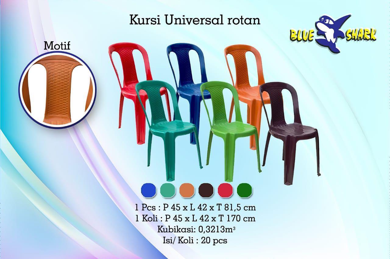 Kursi Makan 101 Universal - Kursi Sandar Plastik Blueshark