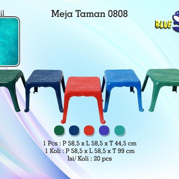 Meja Taman 0808 - Meja Taman Plastik Blueshark