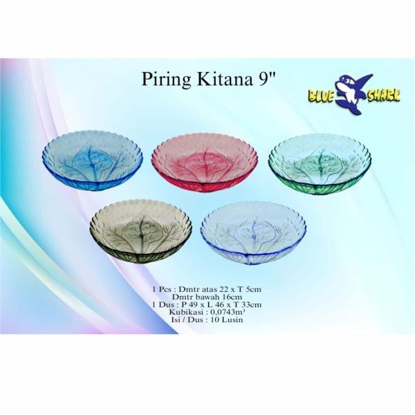 Piring Kitana 9 - Piring Akrilik Blueshark