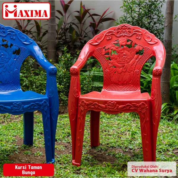 Kursi Taman 801 Bunga - Bangku Taman Plastik Blueshark